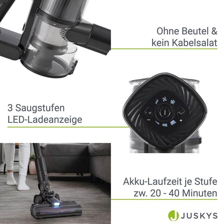 Produktbild Juskys Akkustaubsauger VC2101