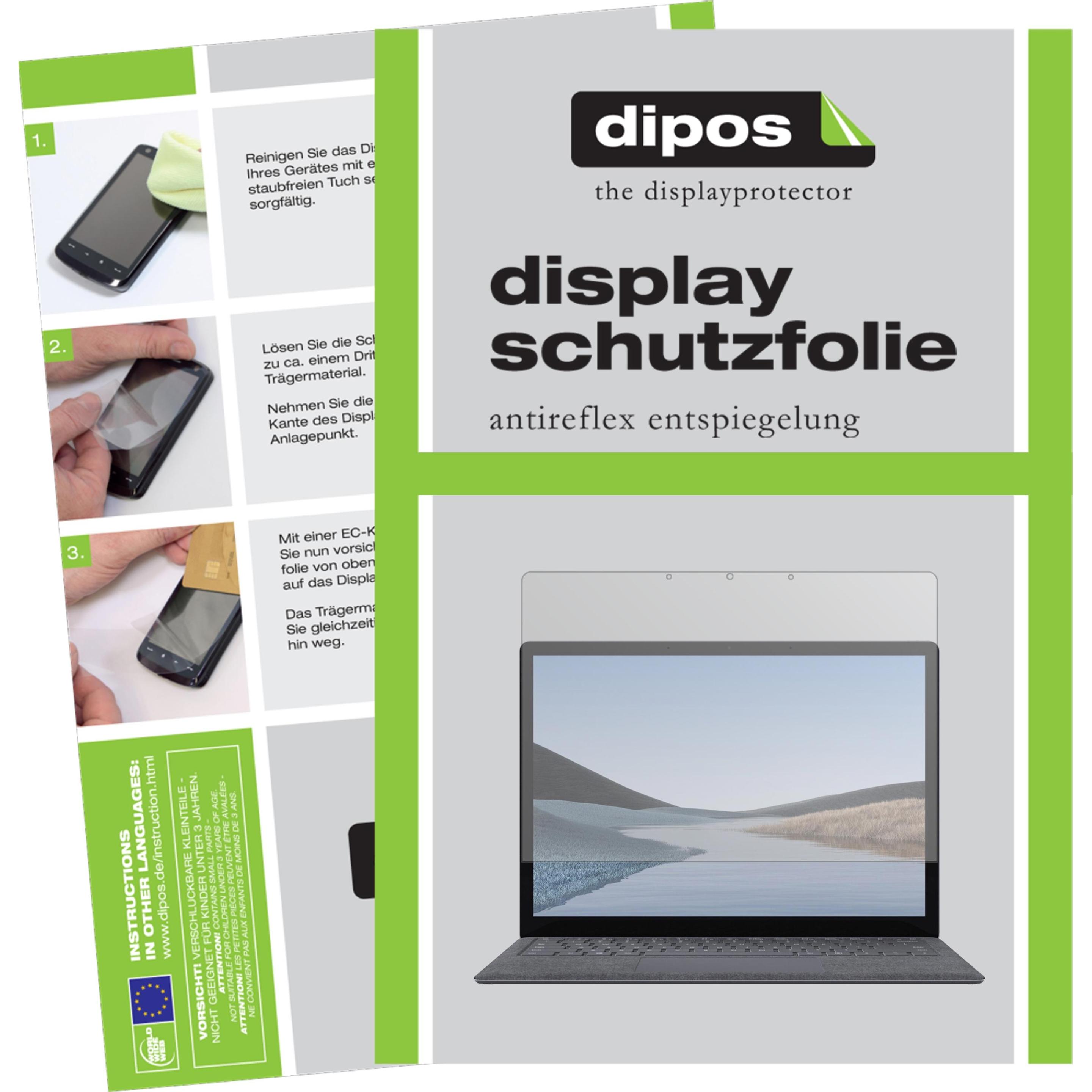 Dipos Displayschutzfolie Antireflex (2 Stück, Surface Laptop 3), Tablet Schutzfolie