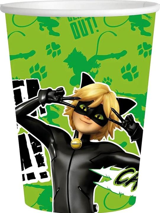 Actual product image Been Smile Pappbecher Cat Noir 250 ml (8x)