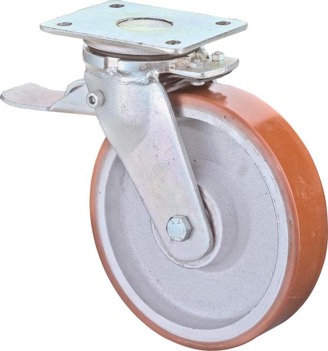 Produktbild BS Rollen SchwerlLenkr Poly Gussf 80 mm