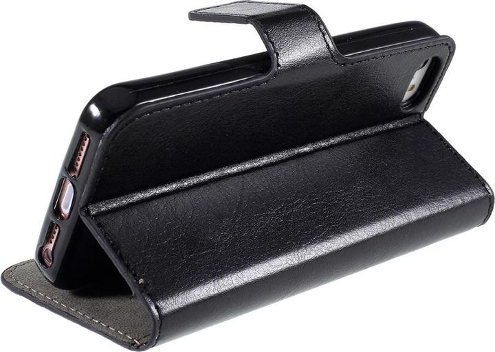 Produktbild Ueli Express iPhone SE 2016 / 5s / 5 Buch Etui Tasche Kunstleder mit Kartenfach Schwarz (Apple iPhone 5, Apple iPhone 5s)