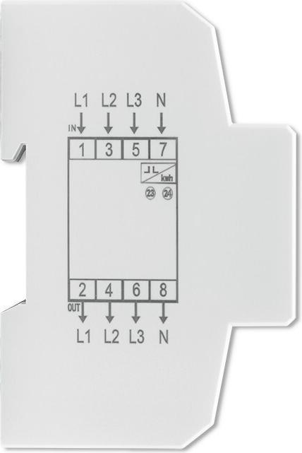 Productafbeelding Qoltec Driefasige elektronische meter DIN rail 400V 100