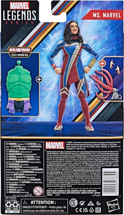 Image du produit Hasbro The Marvels Marvel Legends figurine Ms. Marvel (BAF : Totally Awesome Hulk) 15 cm