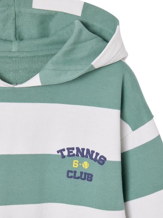 Produktbild Vertbaudet Gestreiftes Jungen Sweatshirt mit Kapuze (98)