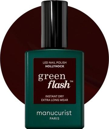 Image du produit Manucurist Green Flash vernis à ongles Hollyhock (Marron, Vernis à ongles effet gel)