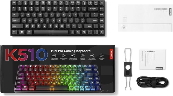 Produktbild Lenovo Legion K510 Mini Pro Gaming Tastatur (US, Kabelgebunden)
