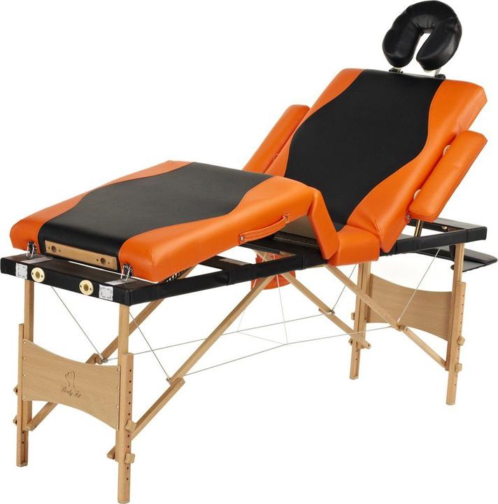 Immagine prodotto Body Fit lettino da massaggio 4 parti due colori nero - arancio (1045)