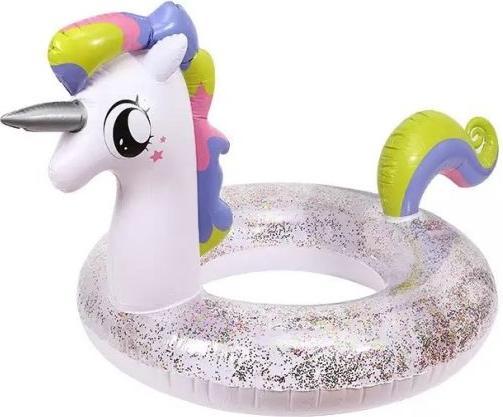 MU Classic Glitzer Einhorn Schwimmring 120 cm