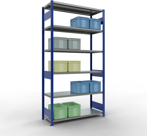 Actual product image Schulte Lagertechnik MULTIplus250 basic racking system with length ledgers