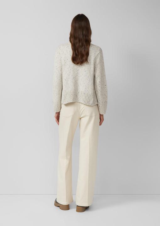 Produktbild s.Oliver Strickjacke Kurze Strickjacke aus Baumwollmix mit Knopfleiste (46)