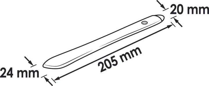 Actual product image Vigor Release lever, wide and blunt, on both sides