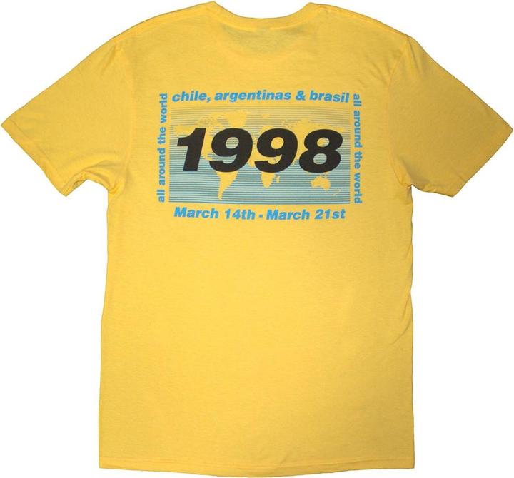 Actual product image Oasis Unisex Adult 1998 World Tour - South America Back Print T-Shirt (XL)