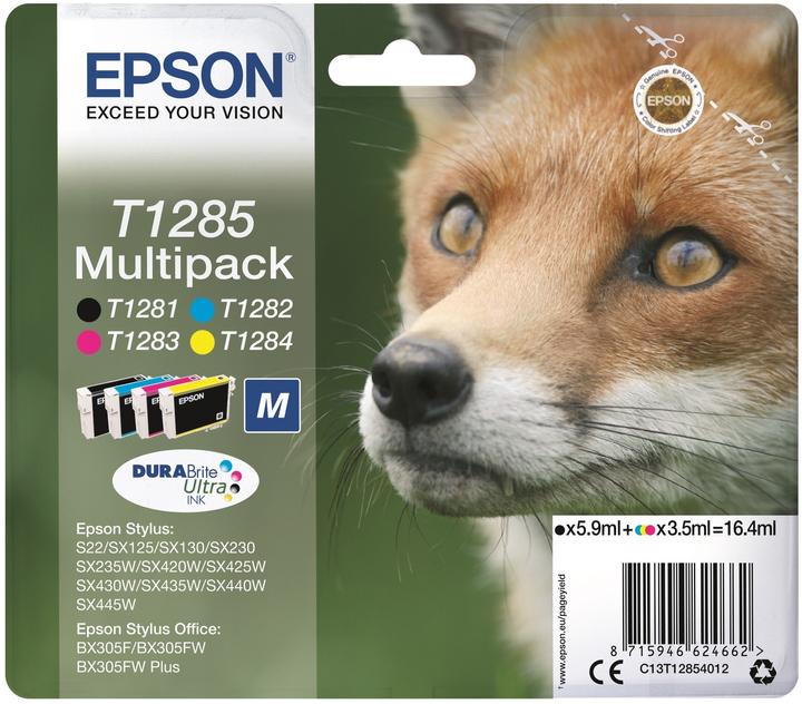 Epson T1285 DuraBrite Ultra Multipack (M, BK, Y, C)