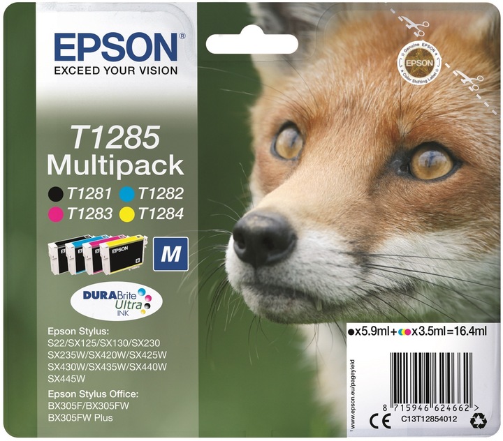 Actual product image Epson T1285 DuraBrite Ultra Multipack (M, FC, Y, C)