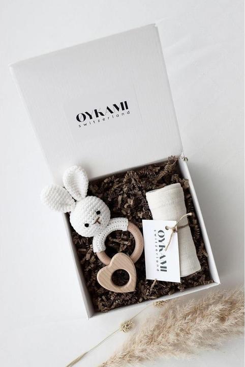Image du produit Oykami Baby Geschenkbox "Sizilien" Hase - Weiss