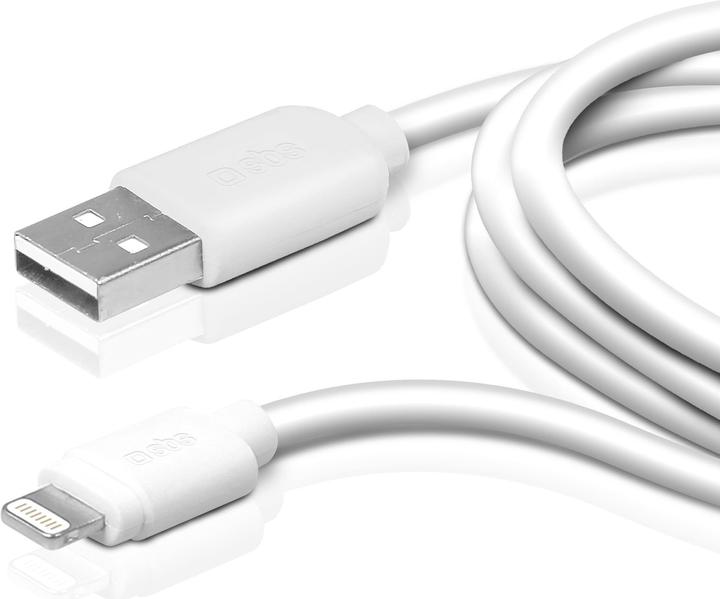 Image du produit SBS Câble de données USB 2.0 - Apple Lightning (1 m, USB 2.0)