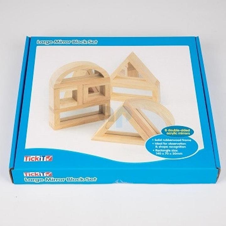 TickiT 73376 Grosser Spiegelblock, 8-teilig