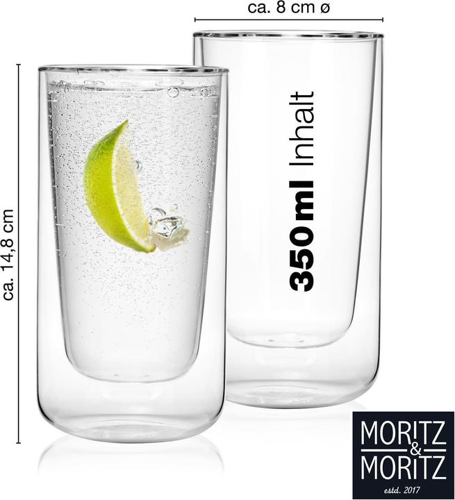 Immagine prodotto Moritz & Moritz Trinkgläser Set 350ml 6 Stück (6x)
