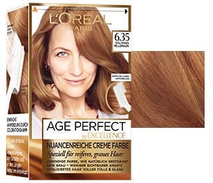 Actual product image L'Oréal Paris Excellence Age Perfect (6.35 Light brown gold mahogany)