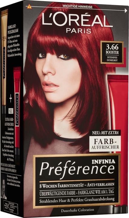 Actual product image L'Oréal Paris Preference (3.66 Booster Intense Dark Red)