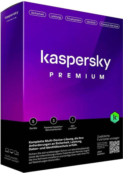 Kaspersky Premium 5 Device Sierra Box (DE) (5 Utente, 12 mesi)
