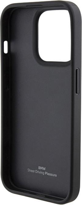 Actual product image BMW BMHCP15X22RPSK iPhone 15 Pro Max 6.7" czarny/black Leather Seats Pattern (Apple iPhone 15 Pro Max)