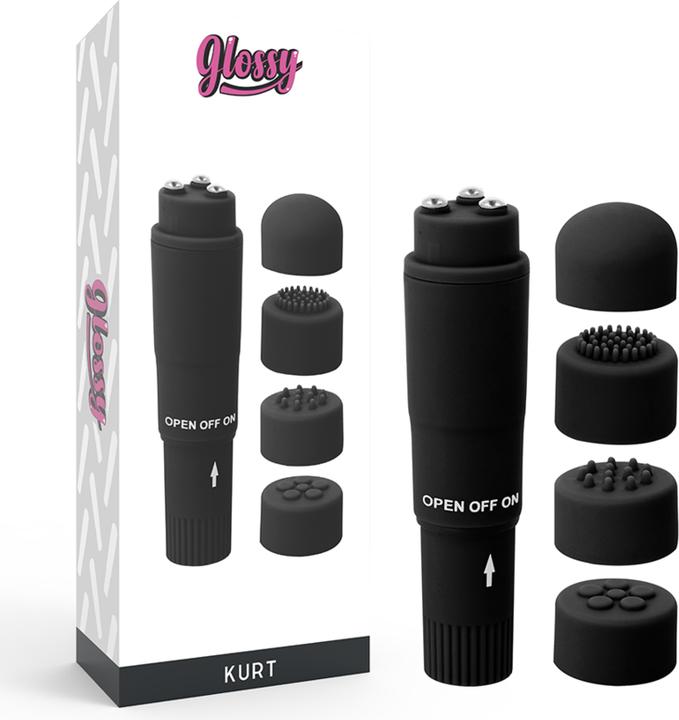 Productafbeelding Glossy Pocket Kurt Masajeador Negro