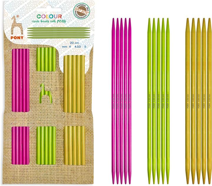 Produktbild Pony Strumpfstricknadel 20 cm, 15 Stk