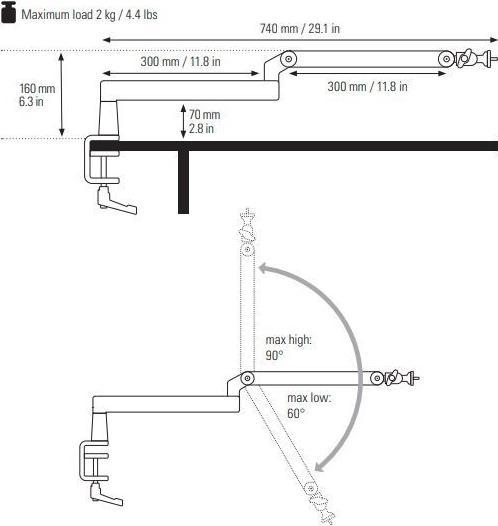 Image du produit Elgato Wave Mic Arm (Low Profile Retail)