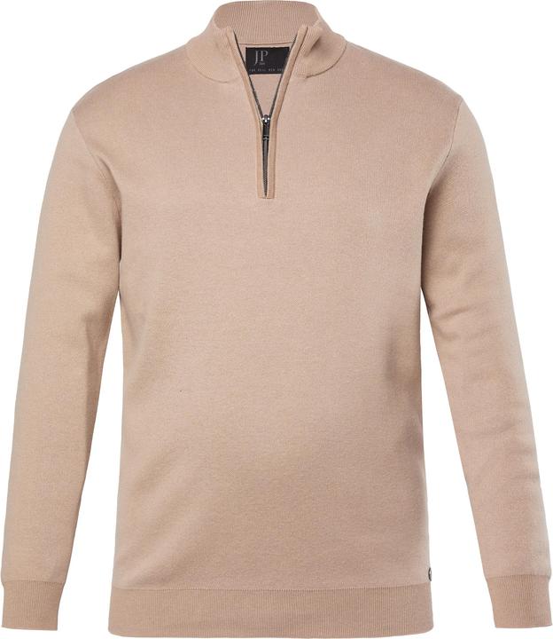Actual product image JP1880 fine-knit half-zip, cashmere touch knit, zip collar, up to 7 XL (XXL)