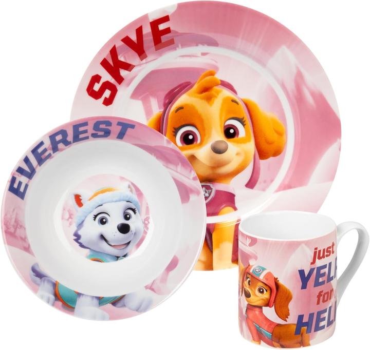 Produktbild United Labels Paw Patrol 3-teiliges Frühstücksset