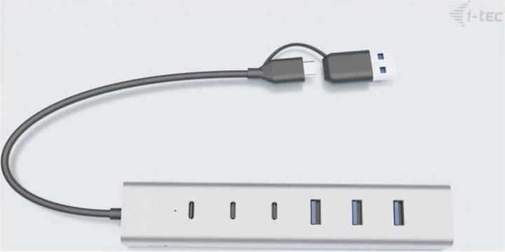 Produktbild i-tec Cahubmetal7 (USB-C, USB-A, 7 Ports)