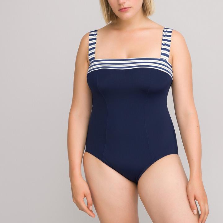 La Redoute Collections Badeanzug mit Bauch-weg-Effekt (50)
