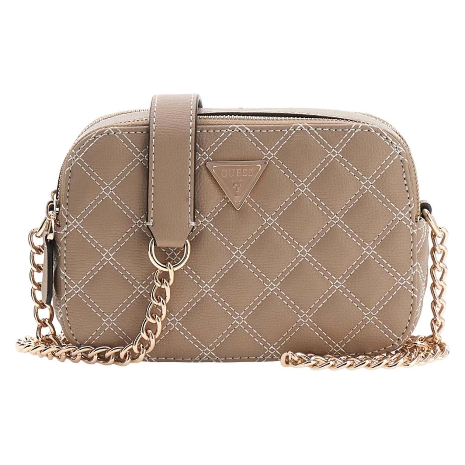 Guess, Damen, Handtasche, Giully Ii Camera Bag, Beige