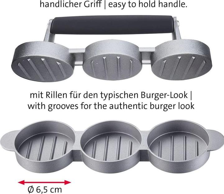 Produktbild Westmark Mini-Hamburgermaker 'Trio'