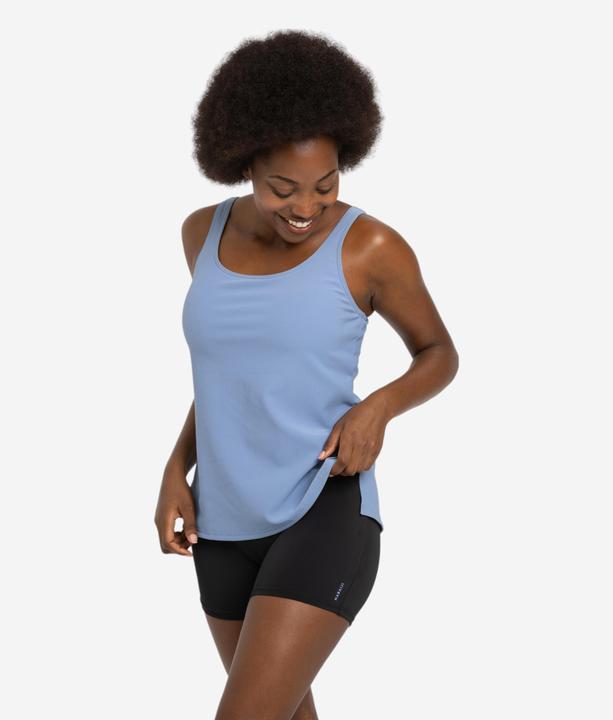 Image du produit Nabaiji Maillot de bain tankini shorty femme - Heva Tetia bleu (50)