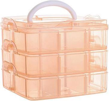 Image du produit Bekos Boîte de rangement pour petites pièces orange transparent (15.50 cm, 1x)