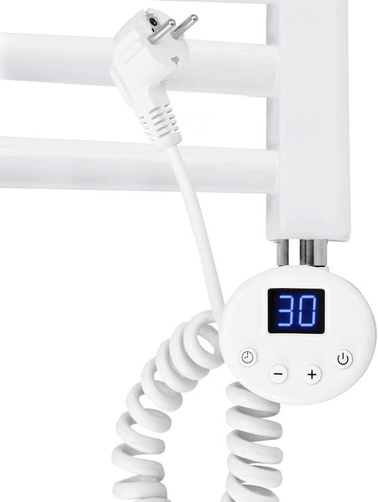 Emke Heizelement für Handtuchwärmer mit Temperaturregler, 900W Weiss (1st Generation) (900 W)