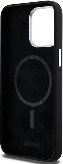 Actual product image DKNY DKHMP14XSMCHLK iPhone 14 Pro Max 6.7" czarny/black hardcase Liquid Silicone Small Metal Logo Ma (Apple iPhone 14 Pro Max)