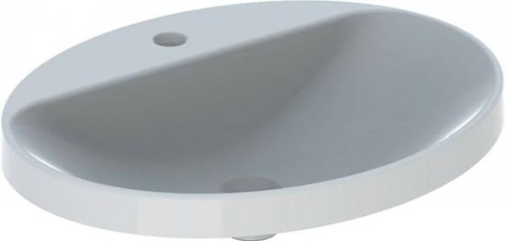 Immagine prodotto Geberit Lavabo da incasso ovale VariForm, 600x480mm, con foro per rubinetto, senza troppopieno (480 mm, 600 mm)
