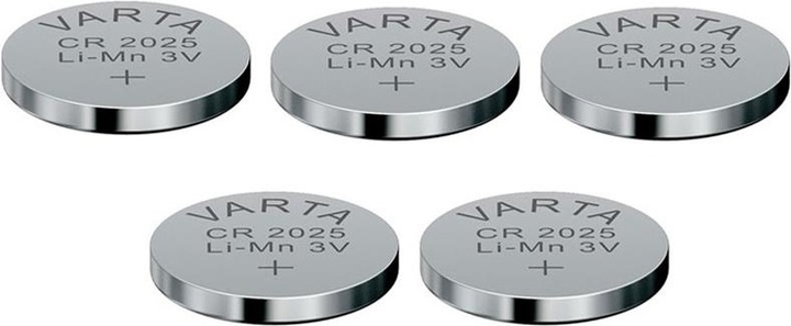 Produktbild Varta Electronics CR2025 (5 Stk., CR2025, 165 mAh)