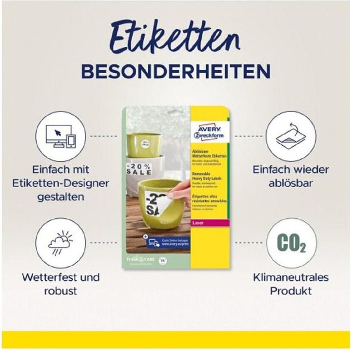 Actual product image Avery Etiketten