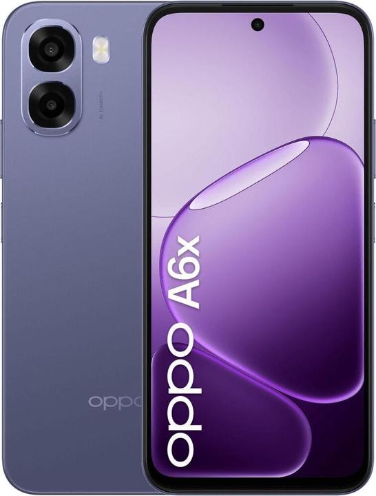 Actual product image OPPO A6x (128 GB, Black Purple, Purple, 6.75", Dual SIM, 4G)