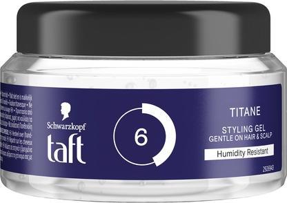 Schwarzkopf Taft Titane Hold 6 Power Gel Haarstyling Gel 250ml (Haargel, 250 ml)