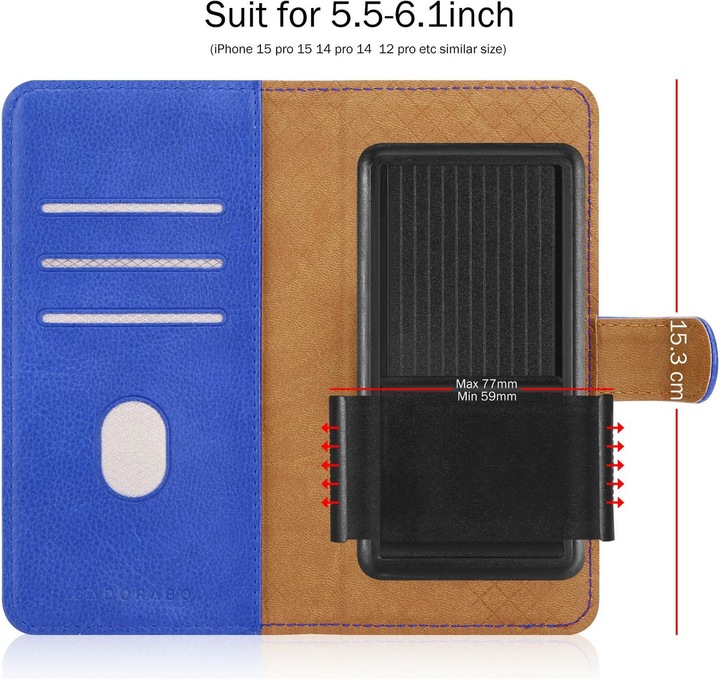 Produktbild Cadorabo Hülle für Blackberry LEAP / Z20 Book Case Style (ZTE Nubia Z20)