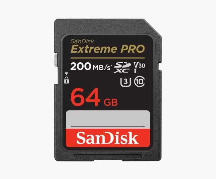 Productafbeelding SANDISK Extreme PRO UHS-I V30 (64 GB, SDXC, U3, UHS-I)