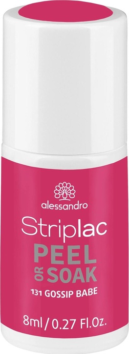 Actual product image Alessandro Striplac Peel or Soak Gossip Babe 8 ml (Coral, Orange, Peelable nail polish)