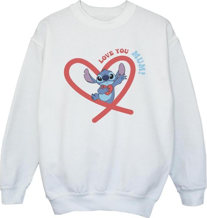 Produktbild Disney Lilo & Stitch Love You Mum Sweatshirt Mädchen (152, 158)