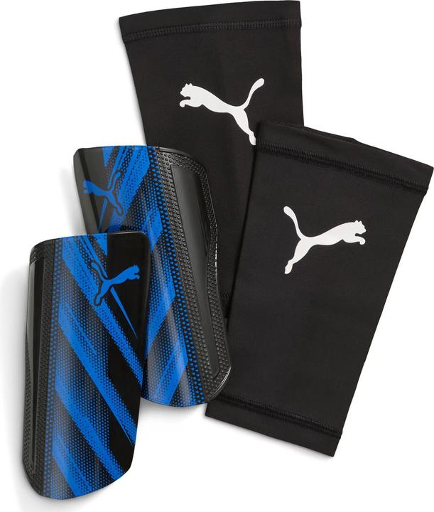 Puma Attacanto Sleeve Fussball-Schienbeinschoner Blau (L)