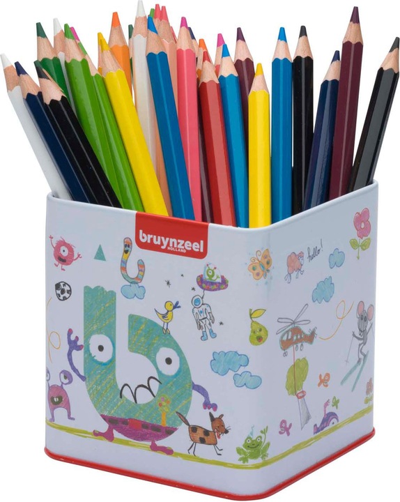 Bruynzeel Mega Buntstifte Dose mit 48 Farben (Mehrfarbig)
